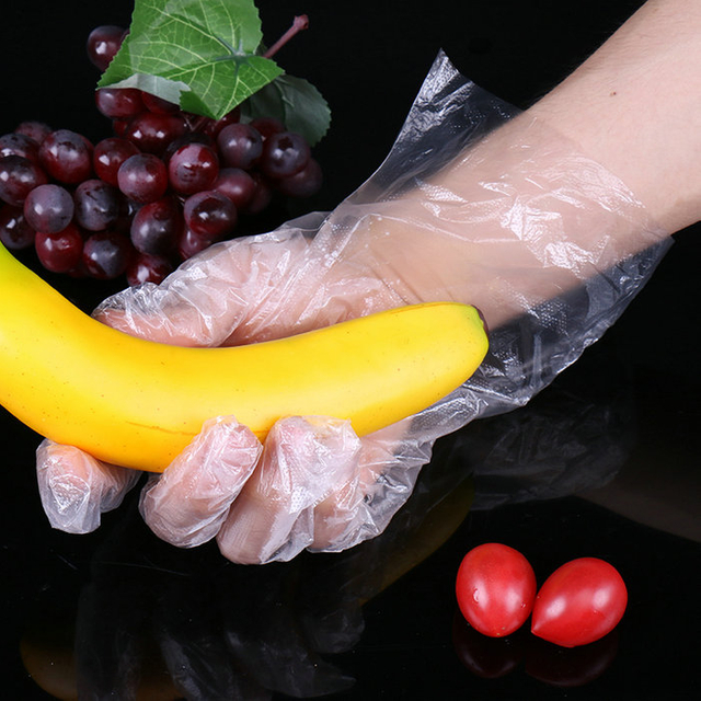 다중 사용 HDPE 청소 일회용 장갑
