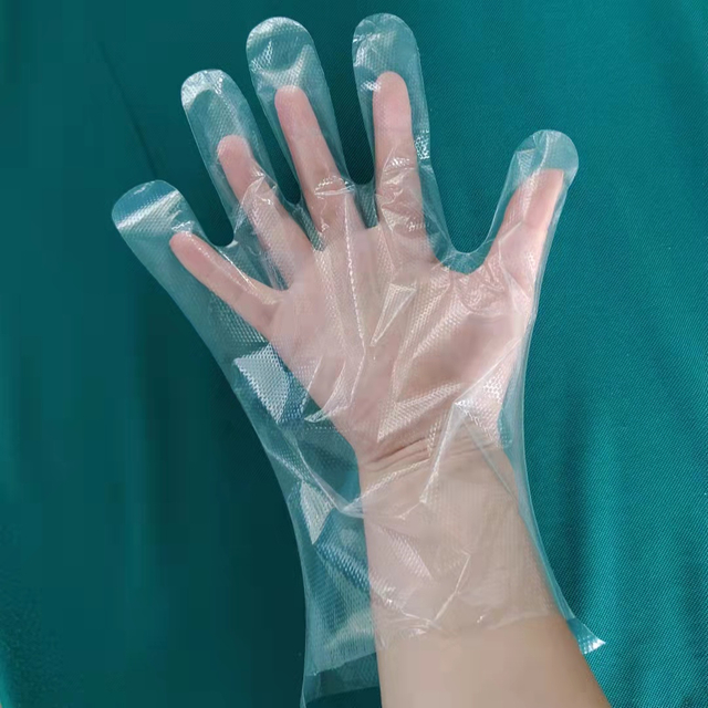 일회용 플라스틱 투명 HDPE 장갑