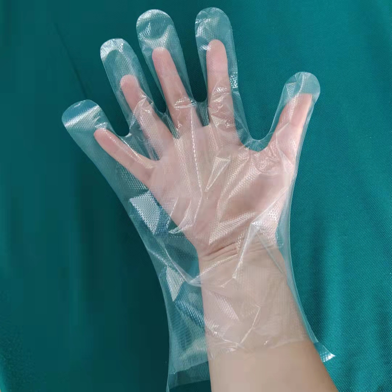 일회용 플라스틱 투명 HDPE 장갑
