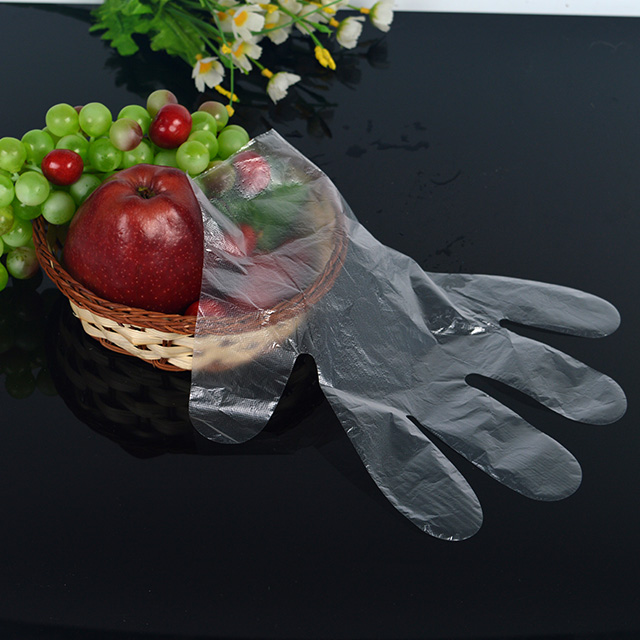 음식 급료 처분할 수 있는 PE 장갑 투명한 플라스틱 처분할 수 있는 HDPE 장갑