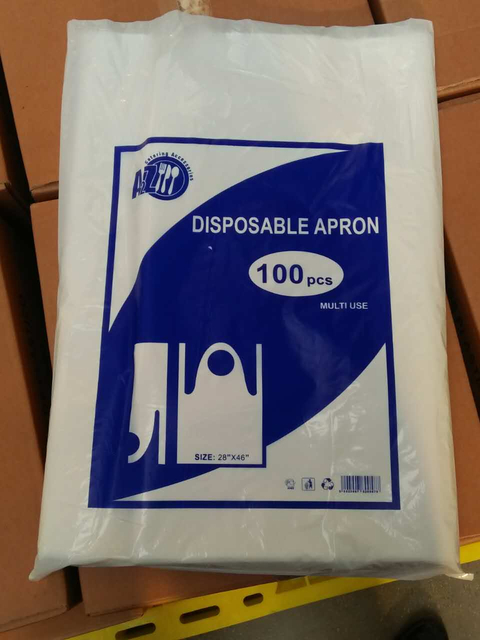 일회용 플라스틱 PE 앞치마 주방 청소 입찰 식품 등급 HDPE Apron